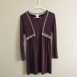 Pale Dark-Purple Dress